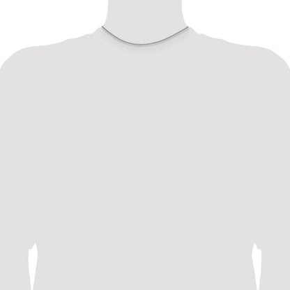 Sterling Silver Rhodium-plated 1.75mm Curb Chain