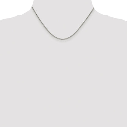 Sterling Silver Rhodium-plated 1.75mm Curb Chain