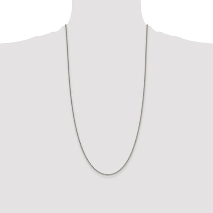 Sterling Silver Rhodium-plated 1.75mm Curb Chain
