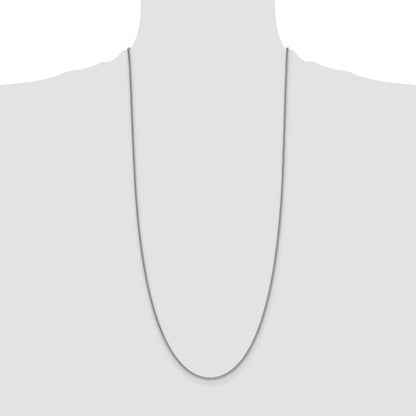 Sterling Silver Rhodium-plated 1.75mm Curb Chain