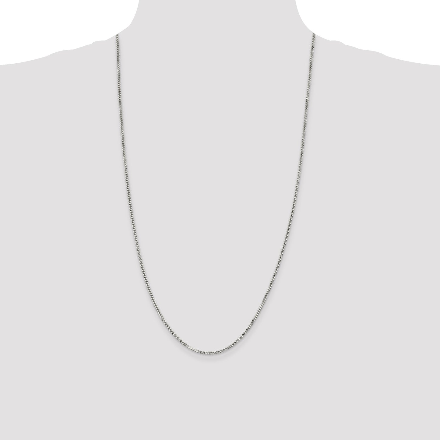 Sterling Silver 2mm Curb Chain