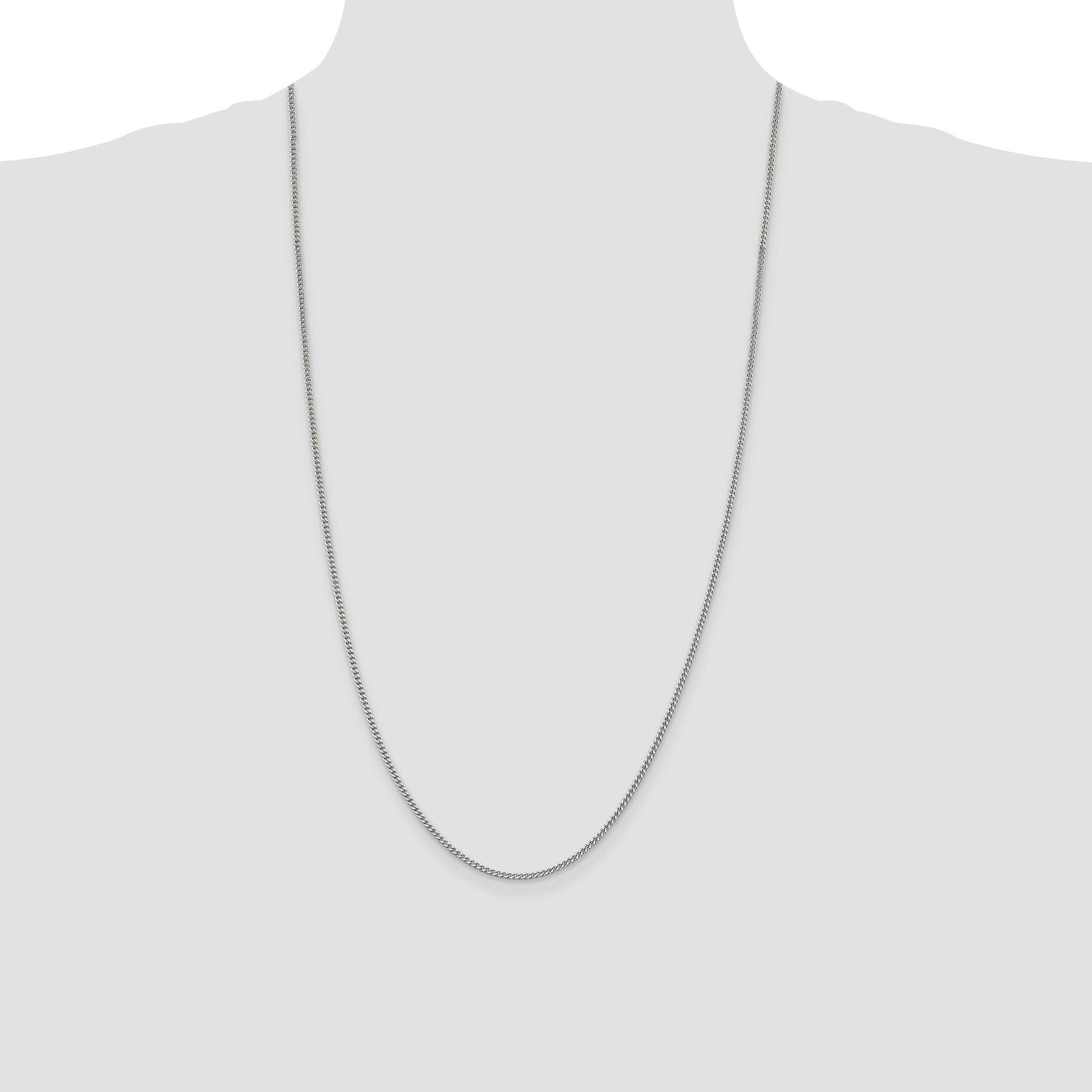 Sterling Silver 2mm Curb Chain