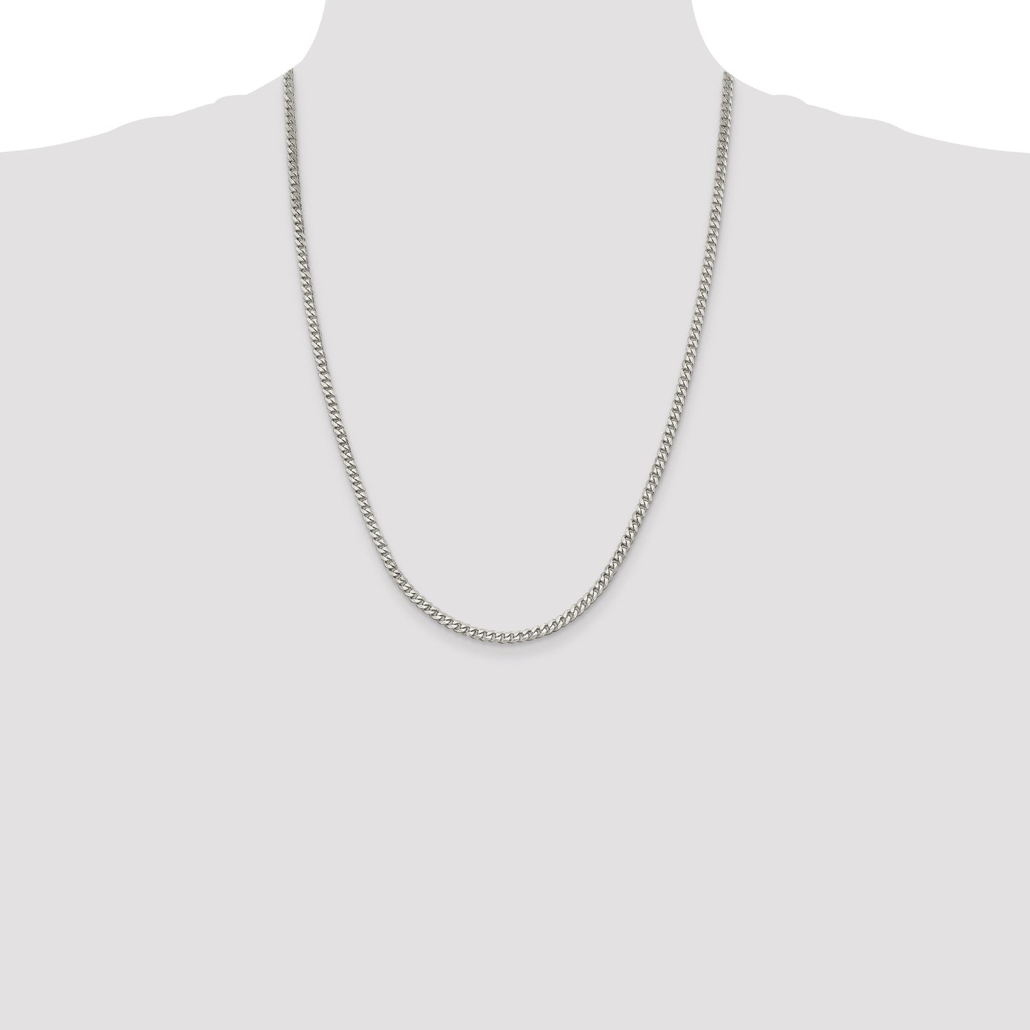 Sterling Silver 3.5mm Curb Chain