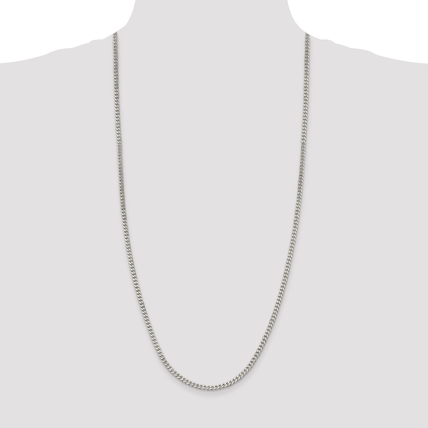 Sterling Silver 3.5mm Curb Chain