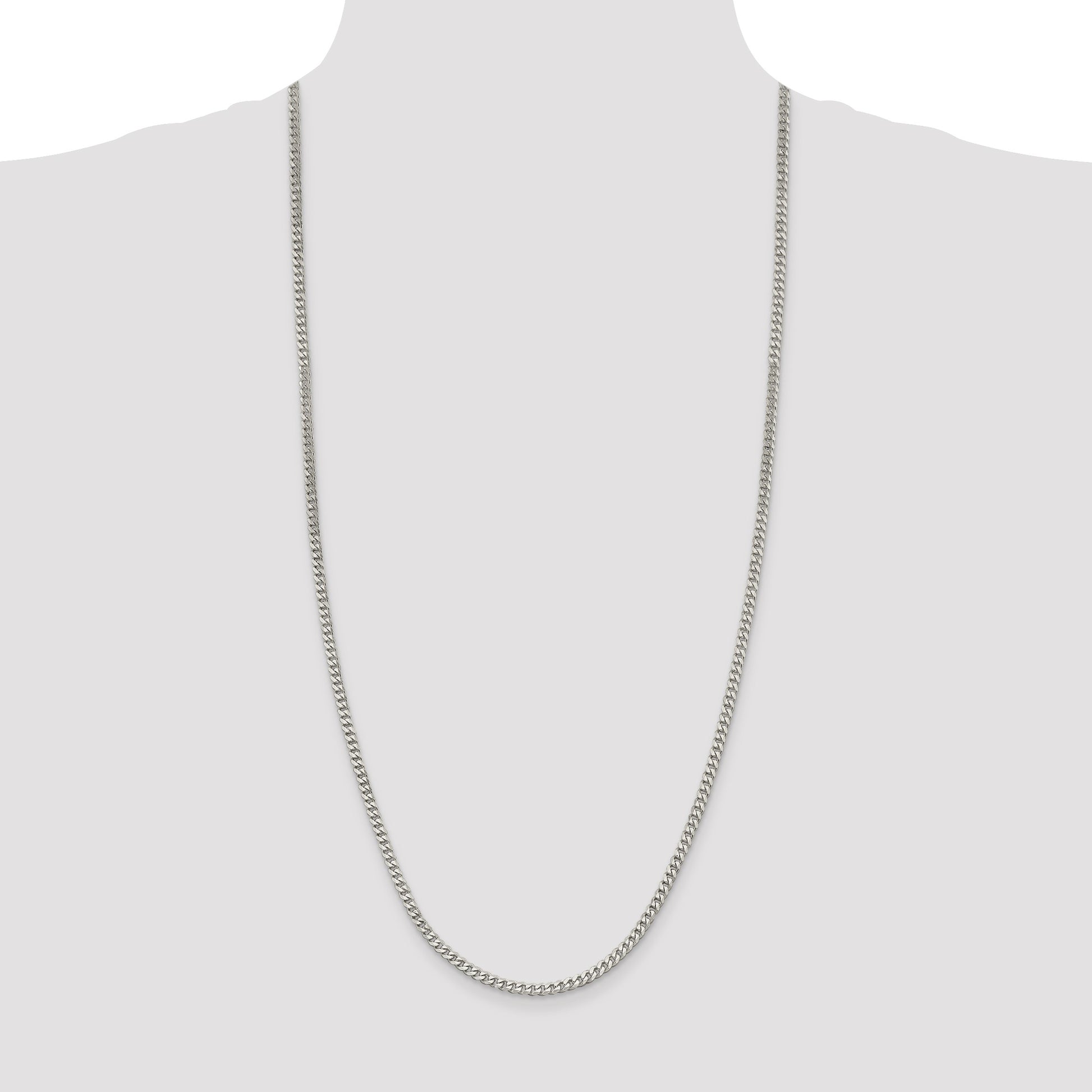 Sterling Silver 3.5mm Curb Chain