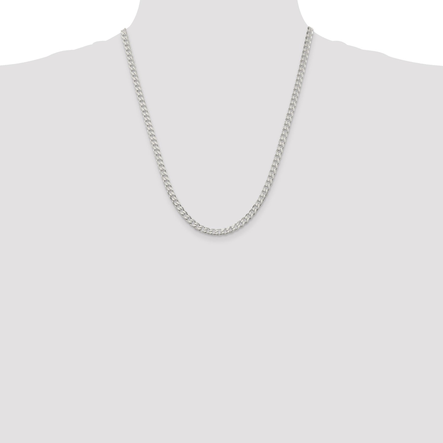 Sterling Silver 4.5mm Curb Chain