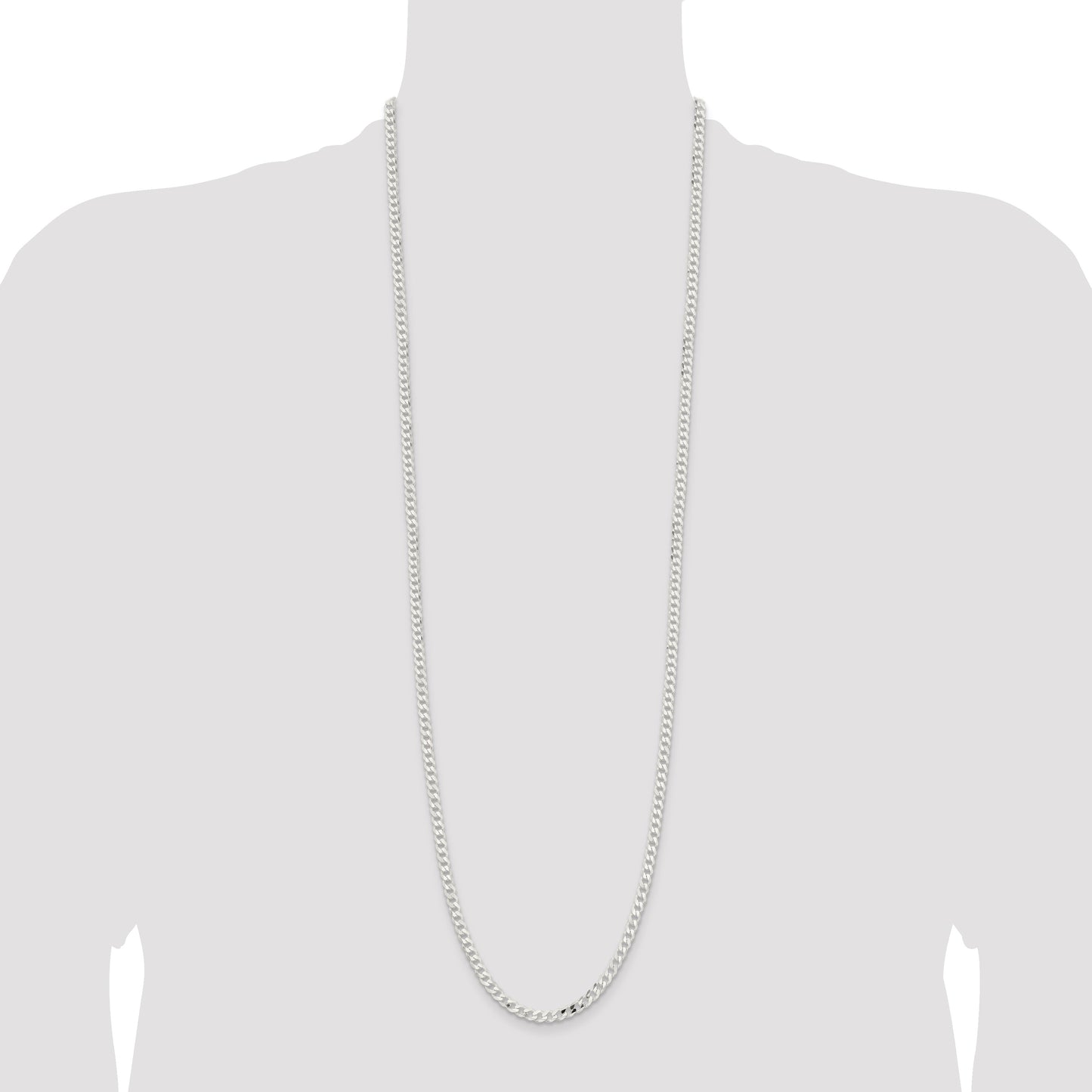 Sterling Silver 4.5mm Curb Chain