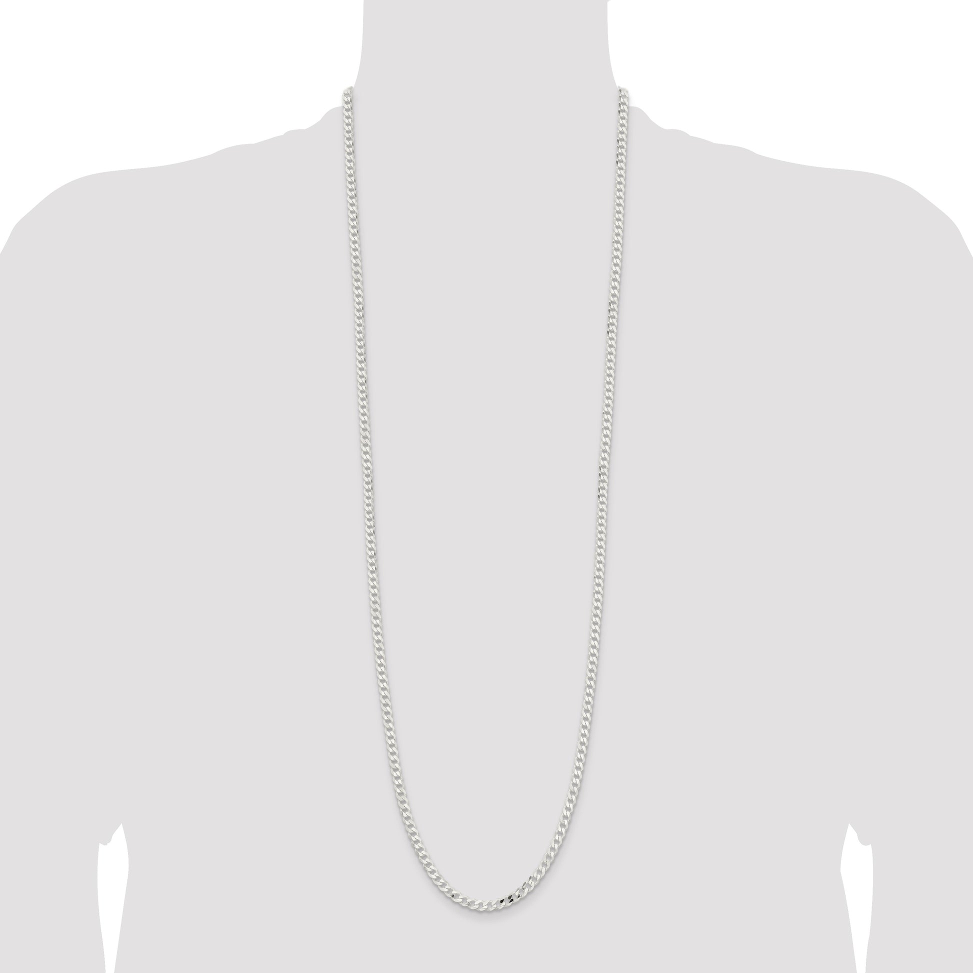 Sterling Silver 4.5mm Curb Chain