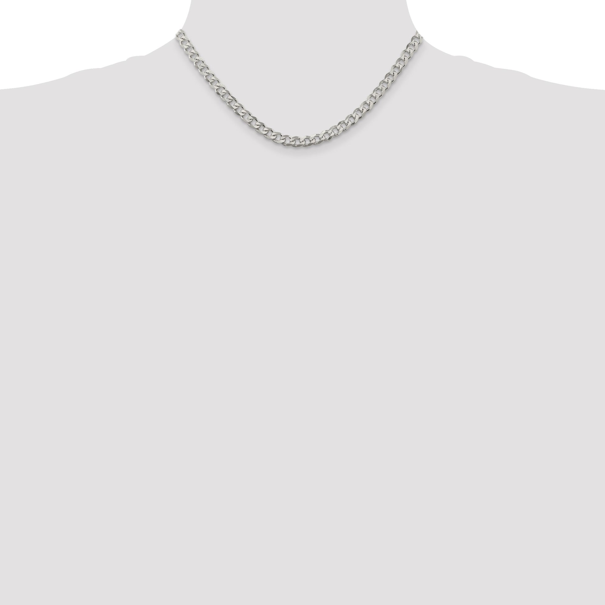 Sterling Silver 5.7mm Curb Chain