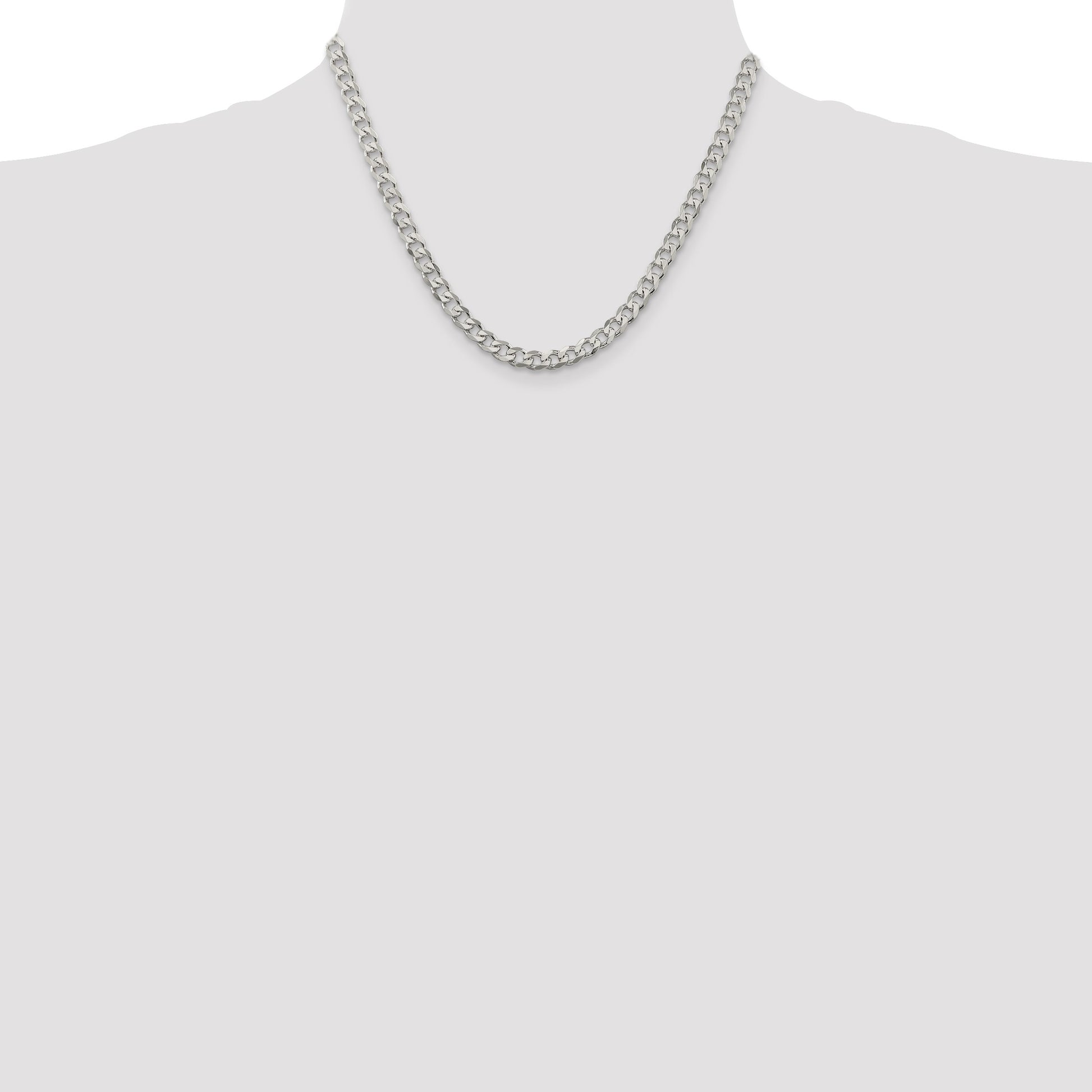 Sterling Silver 5.7mm Curb Chain