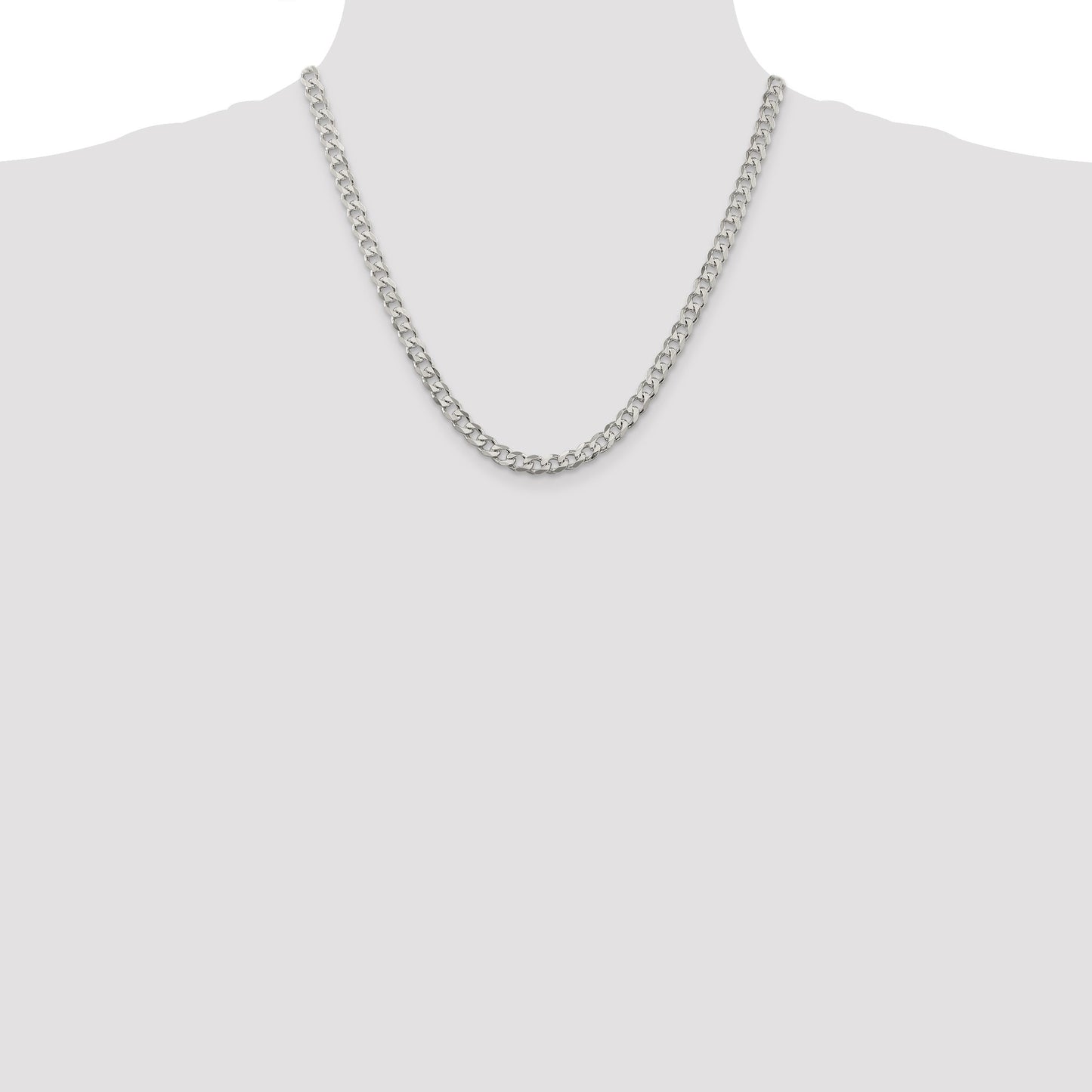 Sterling Silver 5.7mm Curb Chain