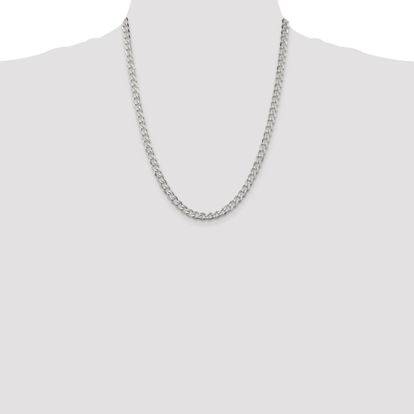 Sterling Silver 5.7mm Curb Chain