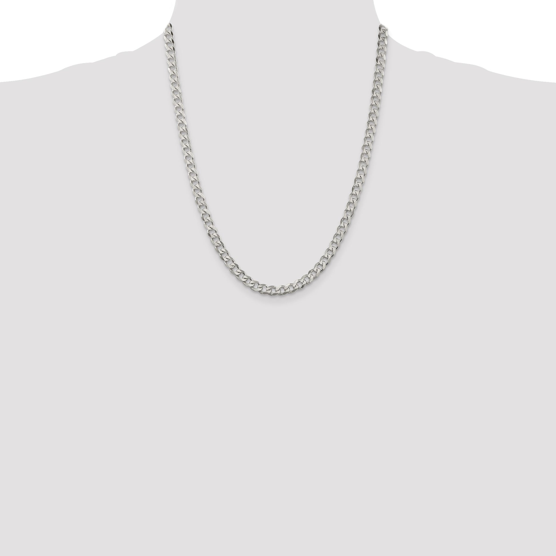 Sterling Silver 5.7mm Curb Chain