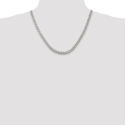 Sterling Silver 6.5mm Curb Chain