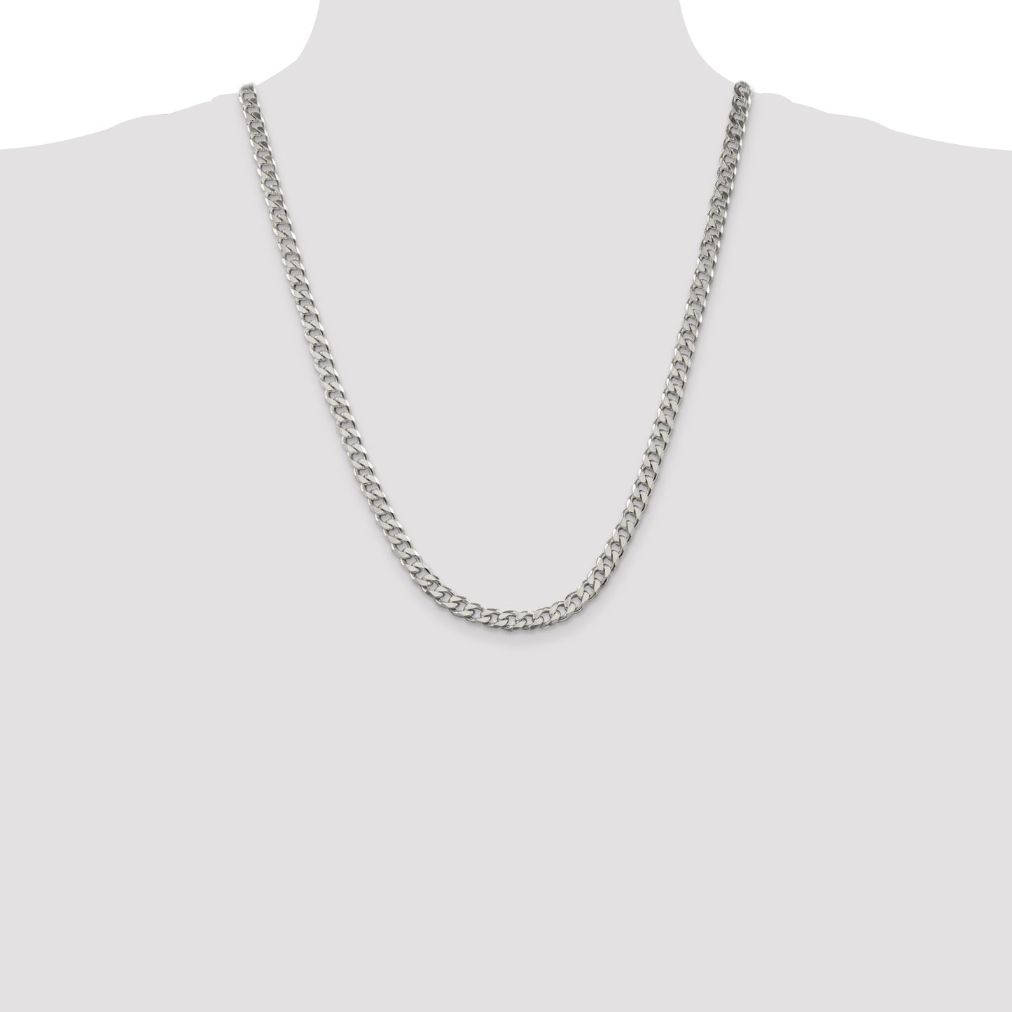 Sterling Silver 6.5mm Curb Chain