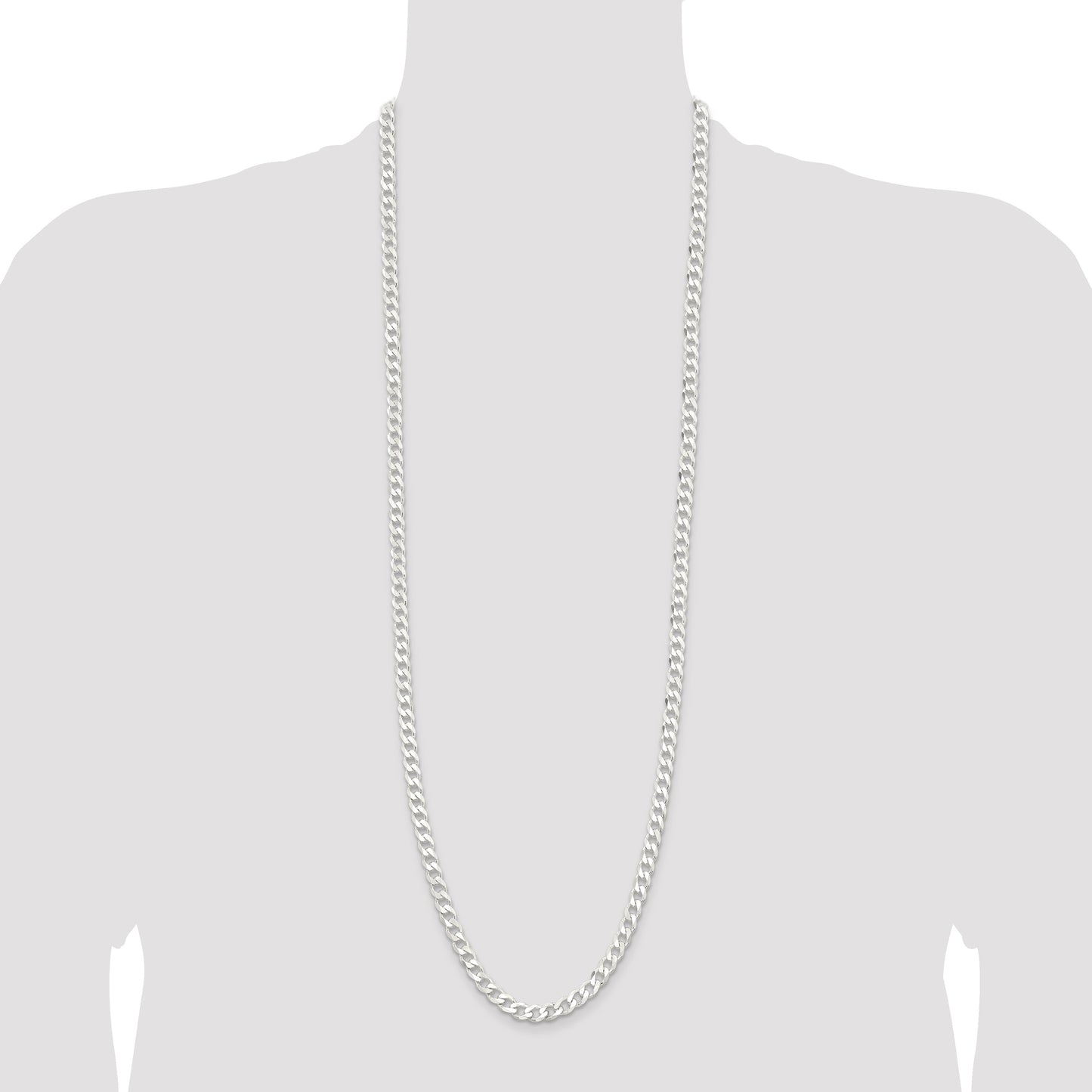 Sterling Silver 6.5mm Curb Chain