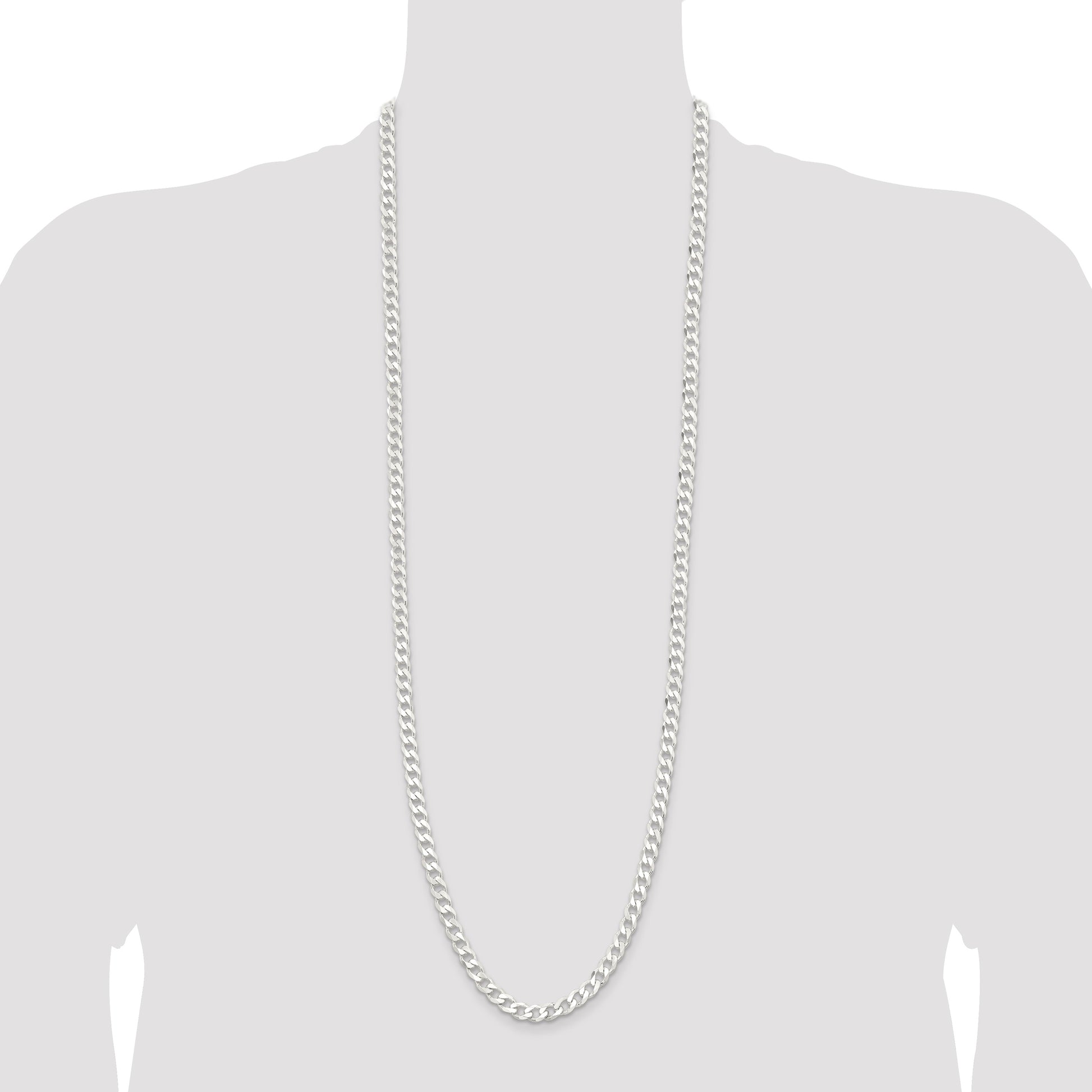 Sterling Silver 6.5mm Curb Chain