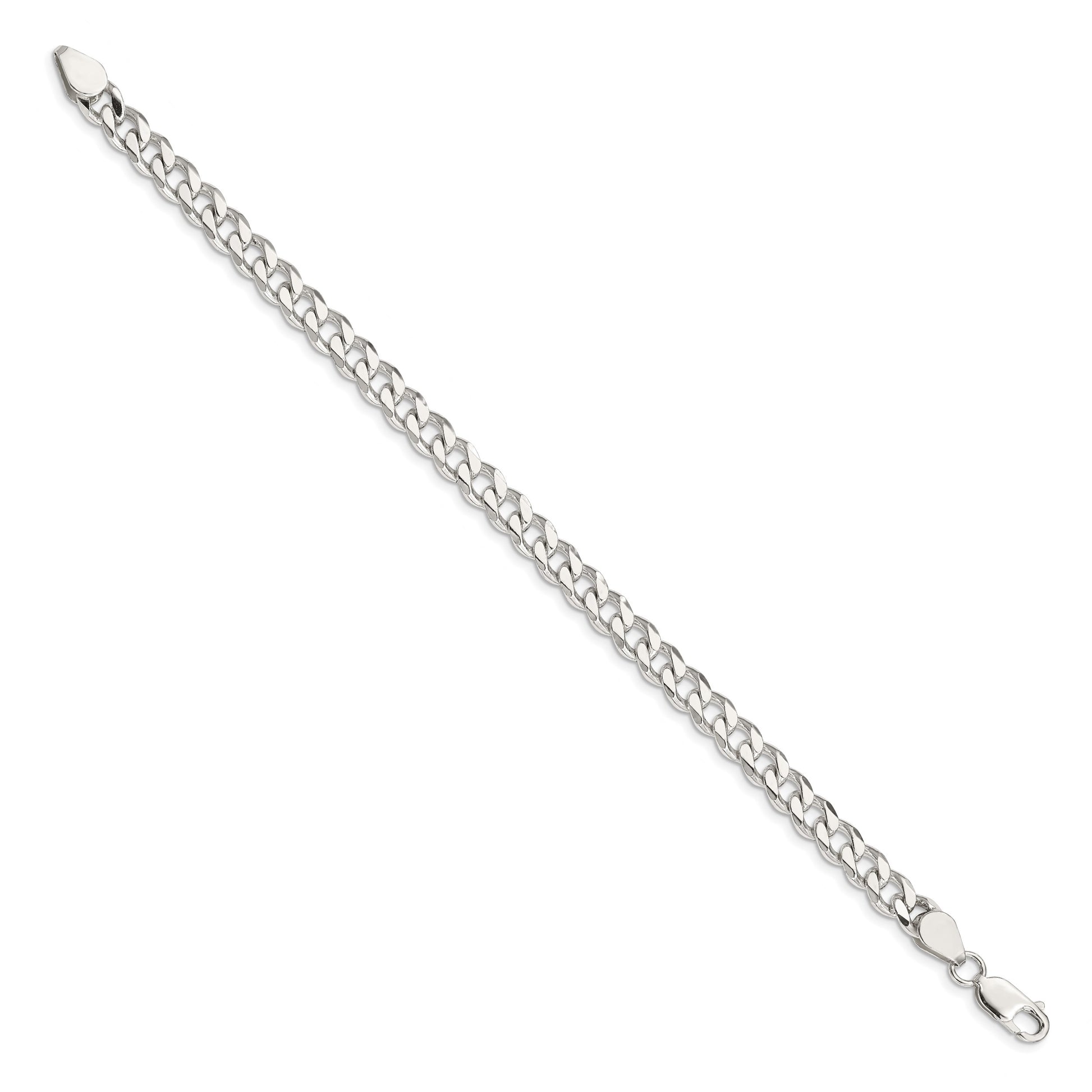 Sterling Silver 6.5mm Curb Chain