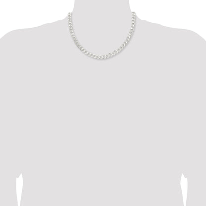 Sterling Silver 7.5mm Curb Chain