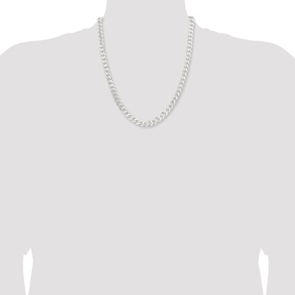Sterling Silver 7.5mm Curb Chain