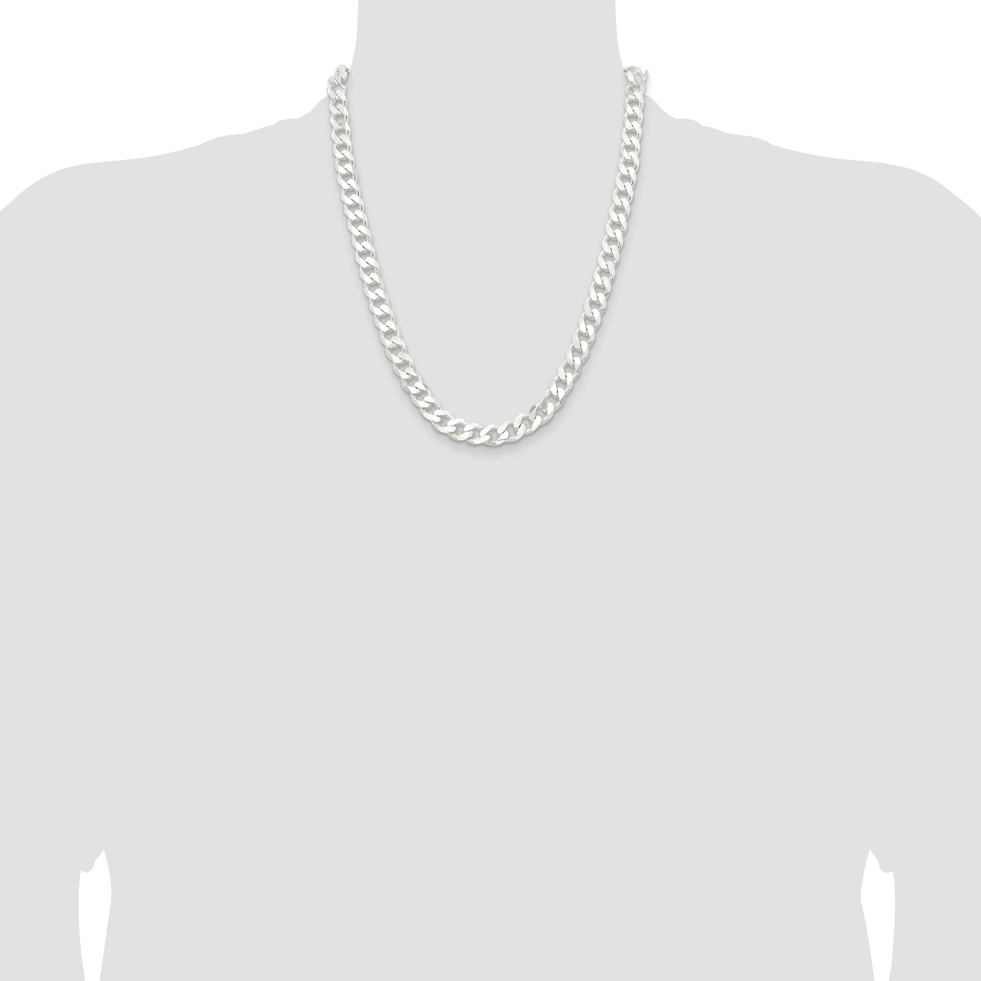 Sterling Silver 9.3mm Curb Chain