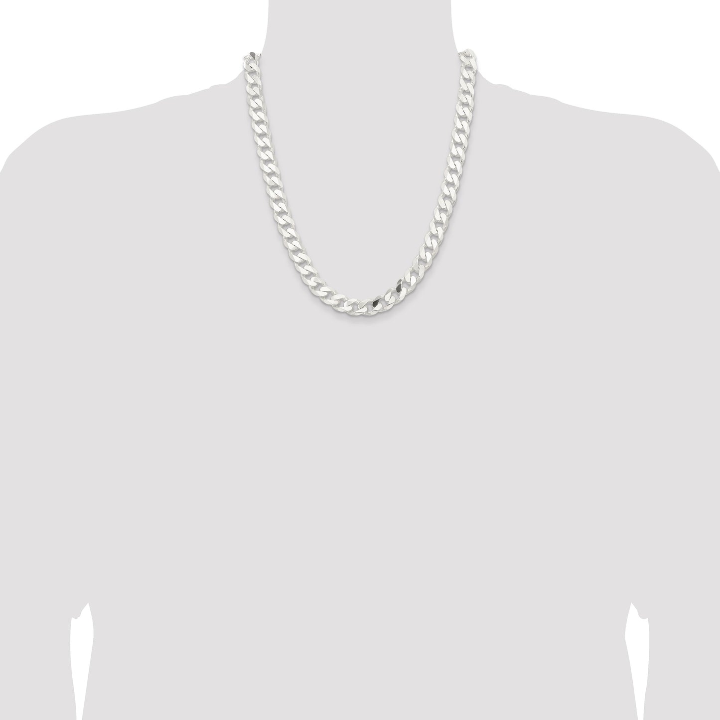 Sterling Silver 11mm Curb Chain