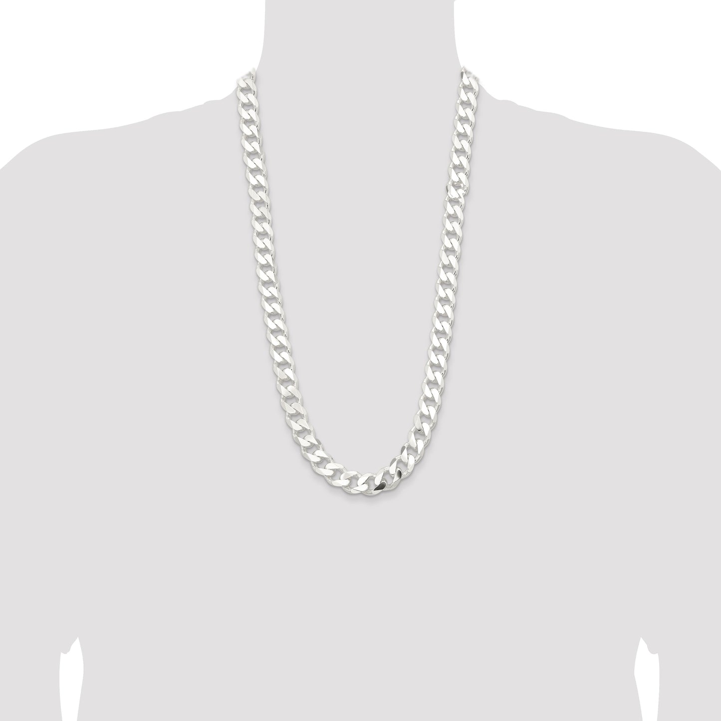 Sterling Silver 13mm Curb Chain