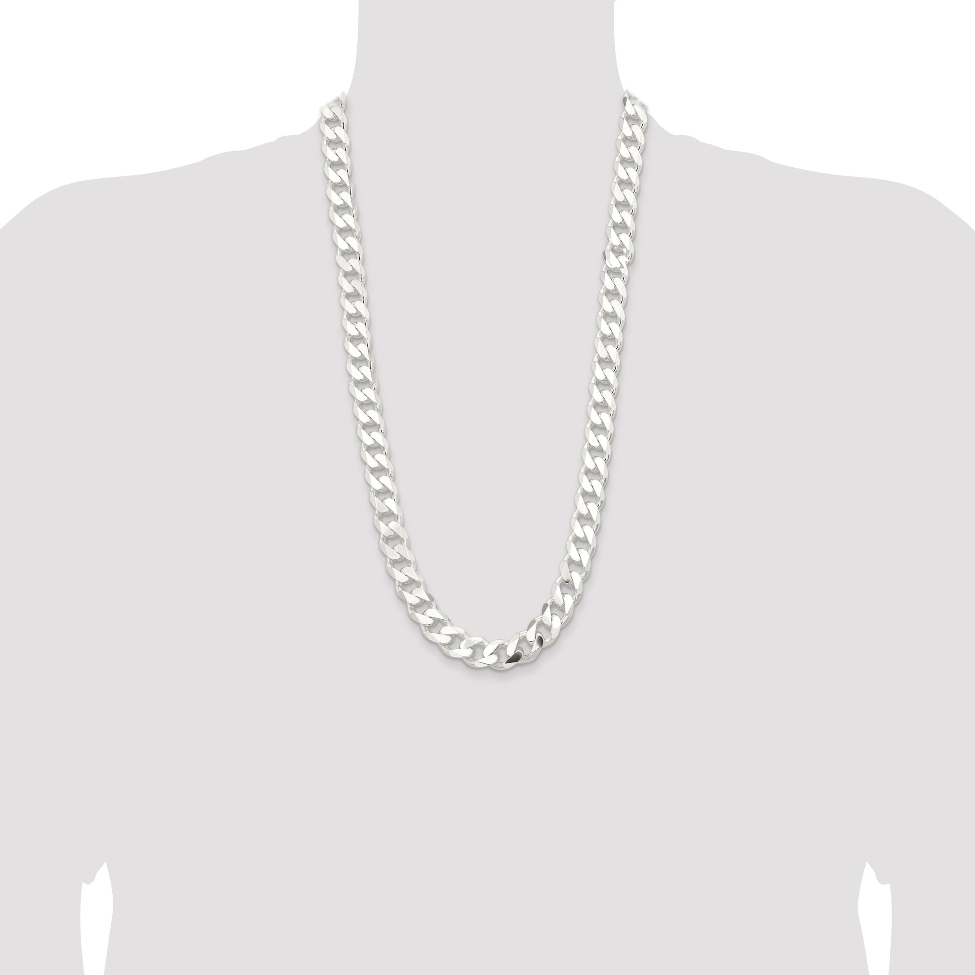 Sterling Silver 13mm Curb Chain