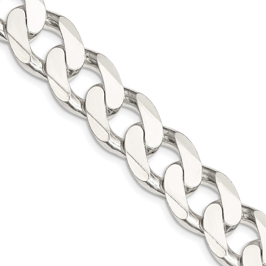 Sterling Silver 14.5mm Curb Chain