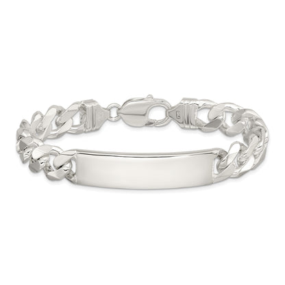 Sterling Silver Curb Link ID Bracelet
