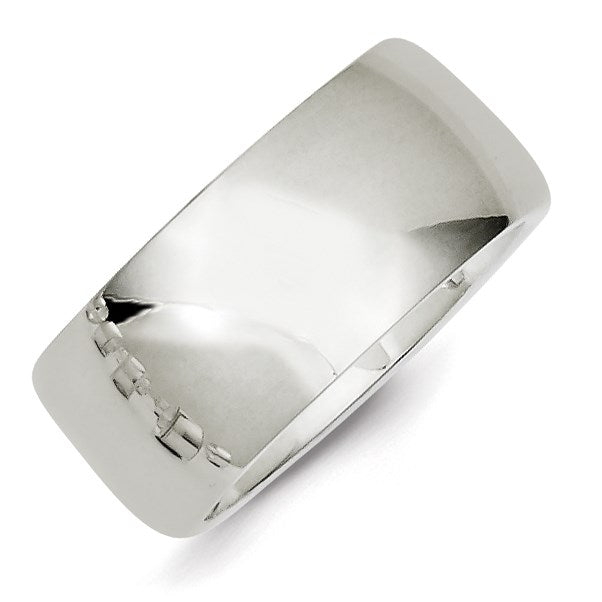 Sterling Silver 10mm Comfort Fit Size 10 Band