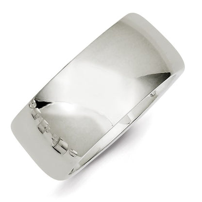 Sterling Silver 10mm Comfort Fit Size 10 Band