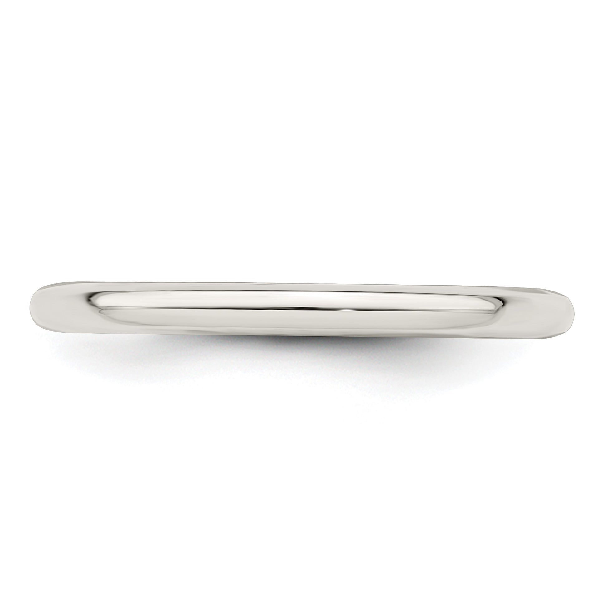 Sterling Silver 2mm Comfort Fit Size 6.5 Band