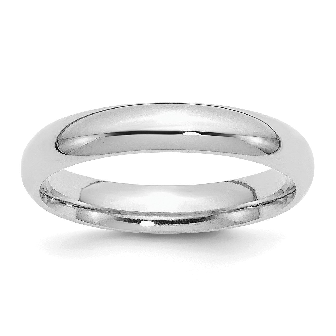 Sterling Silver Rhodium-plated 4mm Comfort Fit Size 13.5 Band