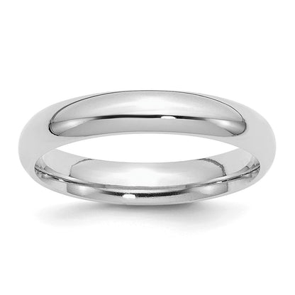 Sterling Silver Rhodium-plated 4mm Comfort Fit Size 13.5 Band