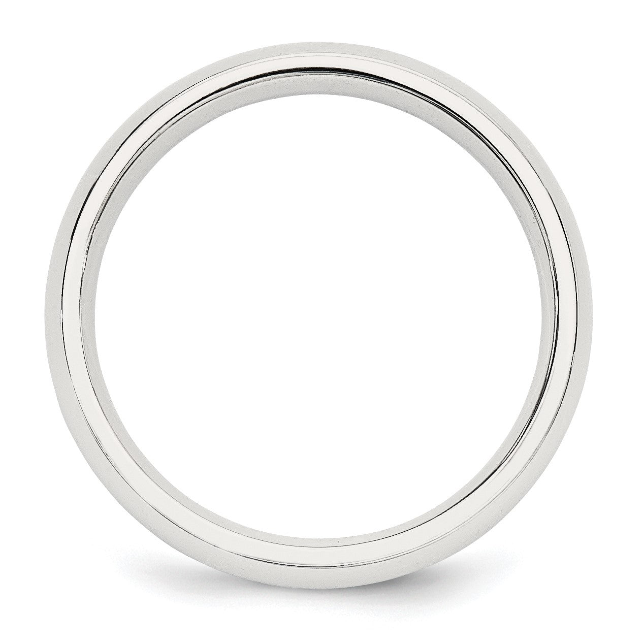 Sterling Silver 5mm Comfort Fit Size 8 Band