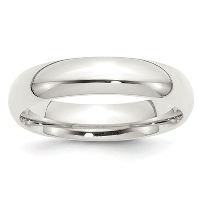 Sterling Silver 5mm Comfort Fit Size 8 Band
