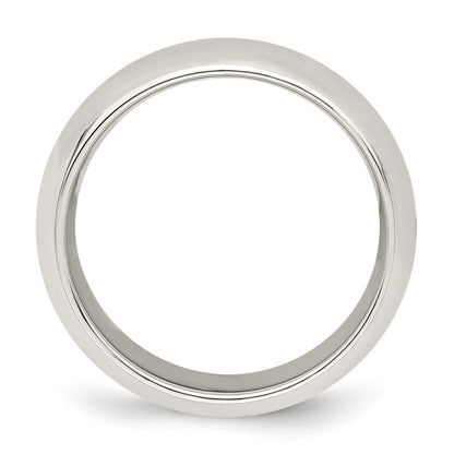 Sterling Silver 7mm Comfort Fit Size 5.5 Band