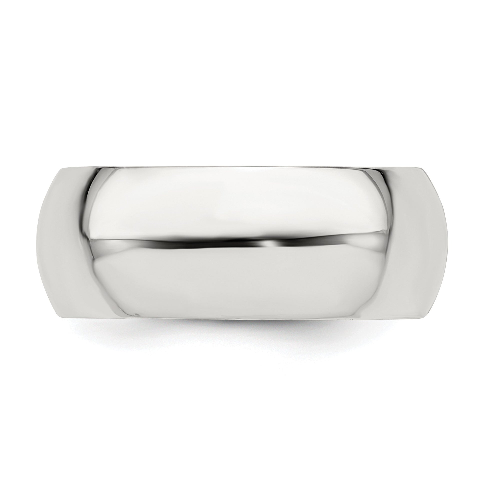 Sterling Silver 8mm Comfort Fit Size 12 Band