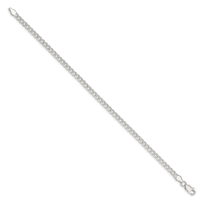Sterling Silver 3.8mm Pav� Curb Chain