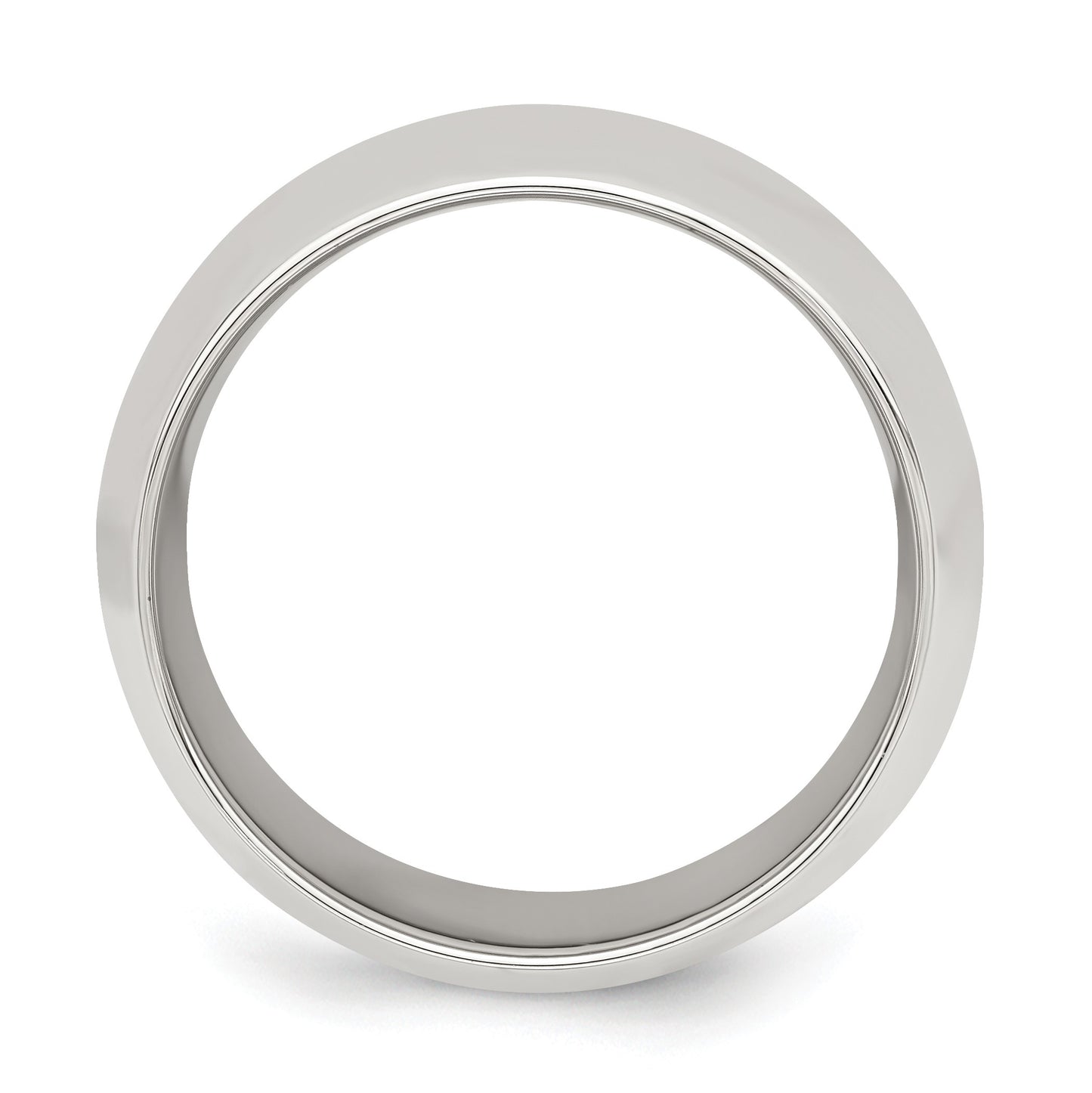 Sterling Silver 10mm Comfort Fit Size 5.5 Band