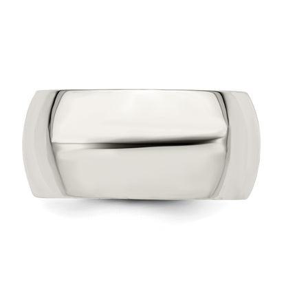 Sterling Silver 10mm Comfort Fit Size 11 Band