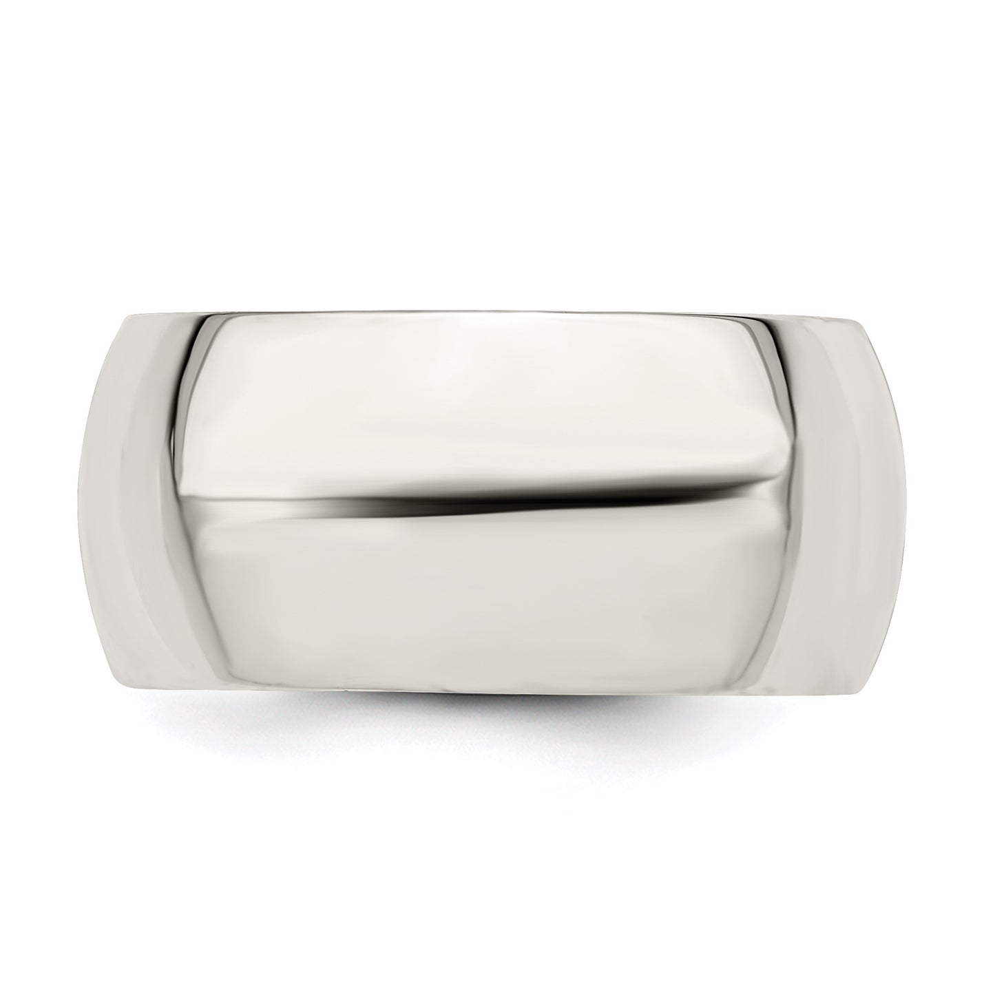 Sterling Silver 10mm Comfort Fit Size 6 Band