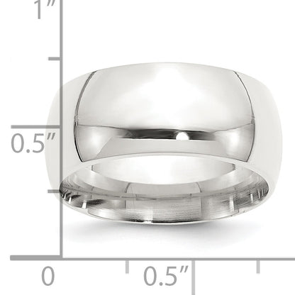 Sterling Silver 10mm Comfort Fit Size 12.5 Band