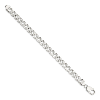 Sterling Silver 9.3mm Pav� Curb Chain