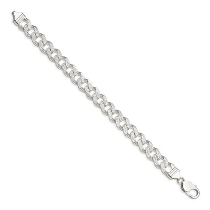 Sterling Silver 11.0mm Pav� Curb Chain