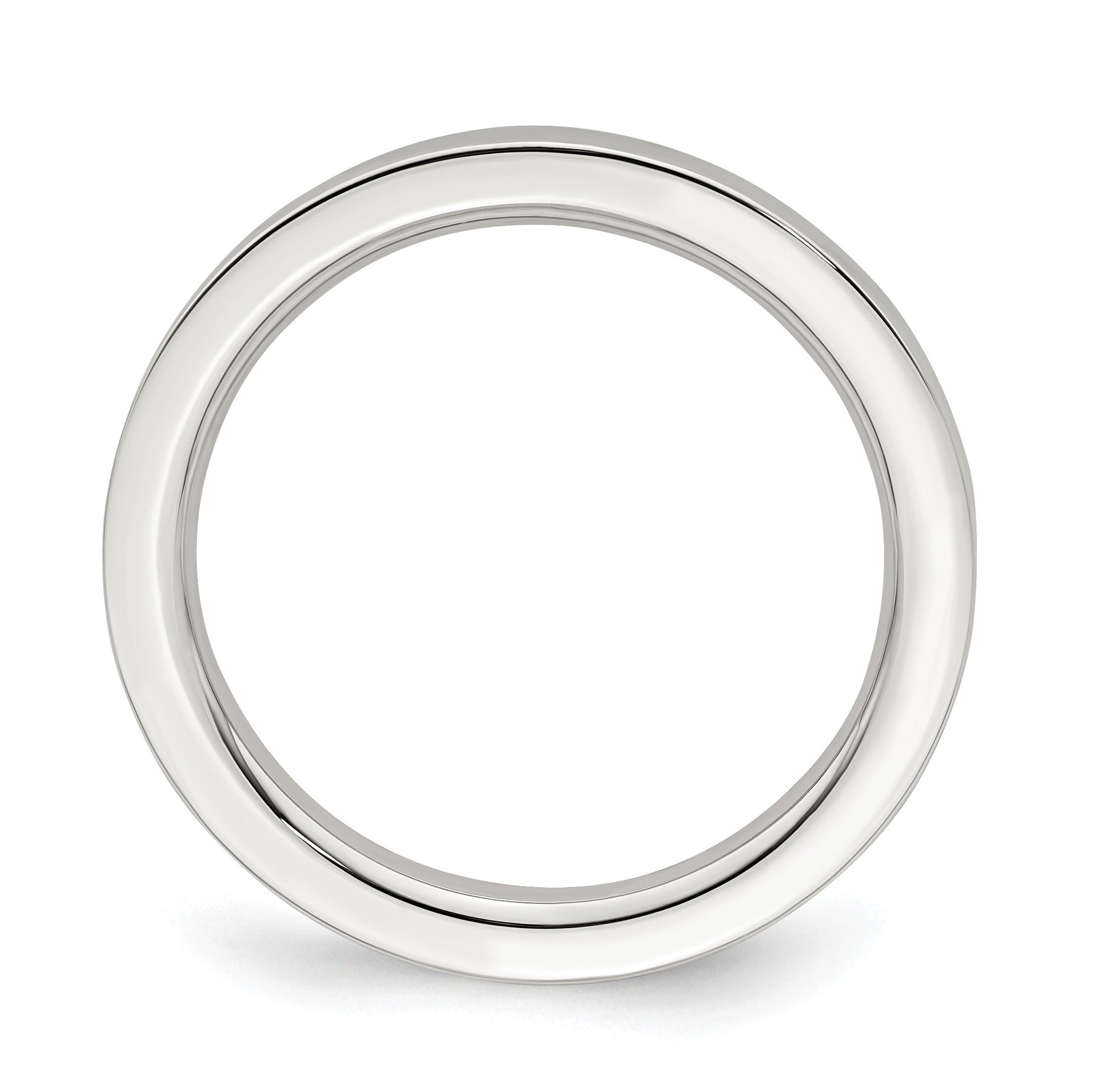 Sterling Silver 2mm Comfort Fit Flat Size 5.5 Band