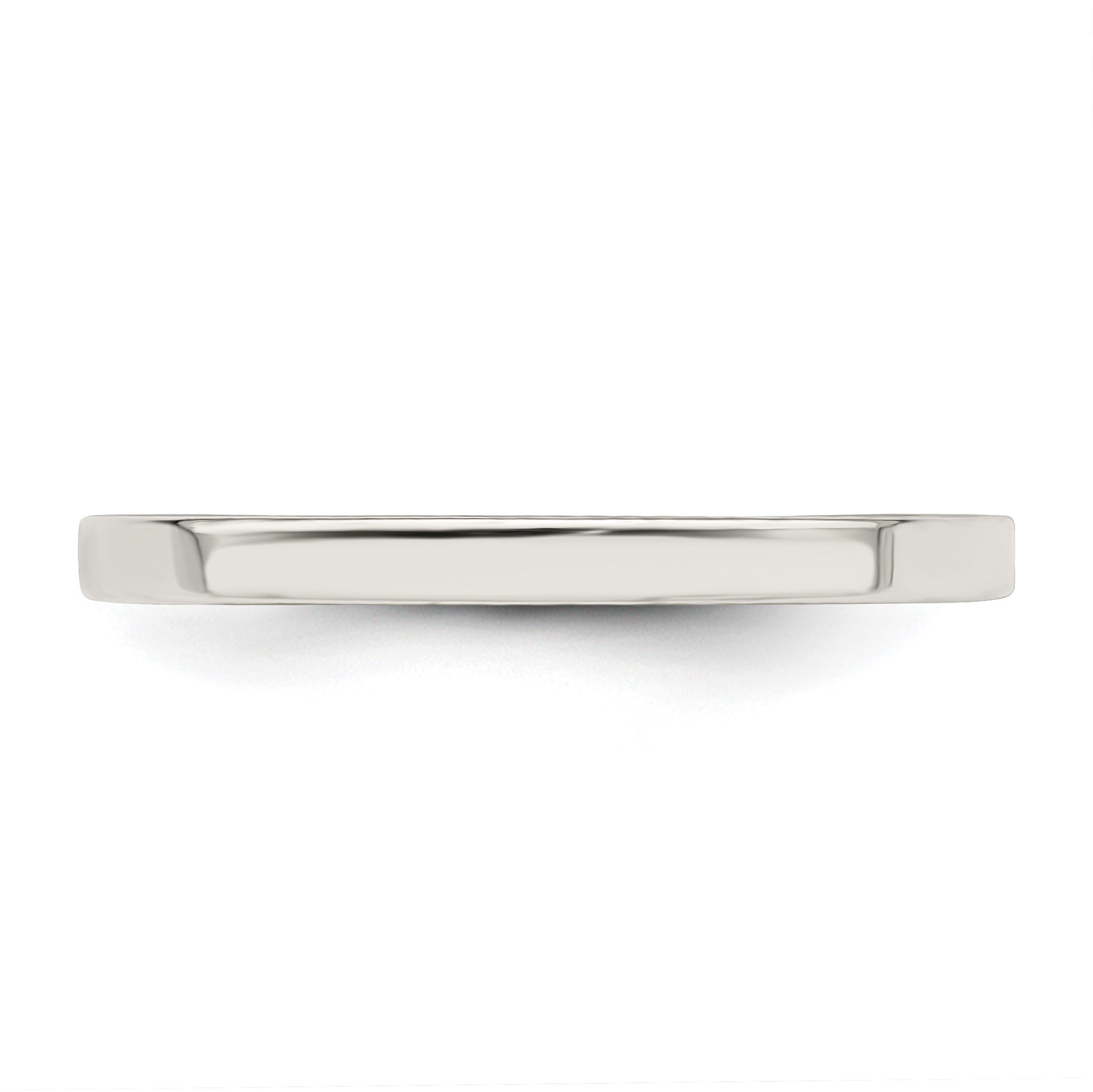 Sterling Silver 2mm Comfort Fit Flat Size 5.5 Band