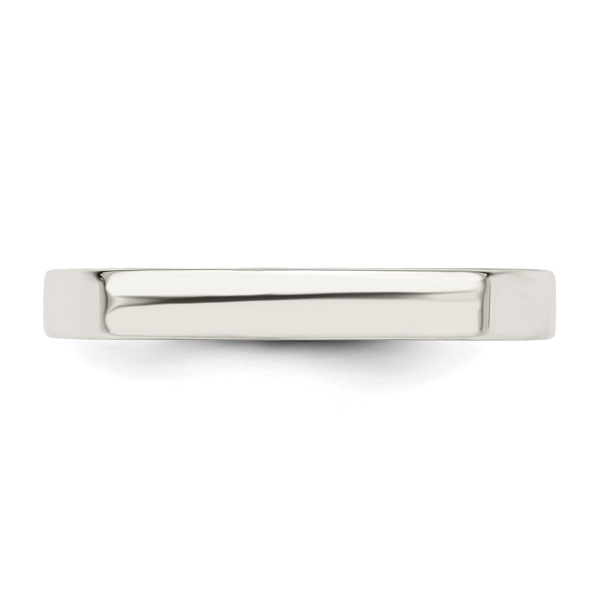 Sterling Silver 3mm Comfort Fit Flat Size 7 Band