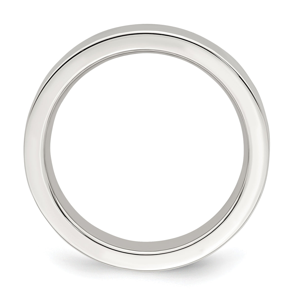 Sterling Silver 4mm Comfort Fit Flat Size 12.5 Band